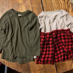 2 Kids Girls Long Sleeve 3T Shirts